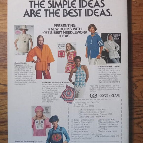 Vtg Good Housekeeping Needlecraft Magazine 1977 Quilt Crochet - Picture 5 of 5